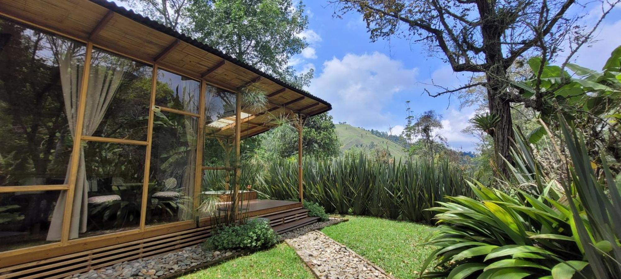 Вилла Exclusivo Cocora Con Jacuzzi Salento Quindio Экстерьер фото